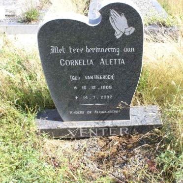 VENTER Cornelia Aletta nee VAN HEERDEN 1905-2002