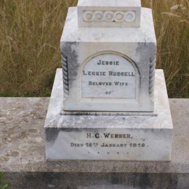 WEBBER Jessie Leckie nee RUSSELL -1918  