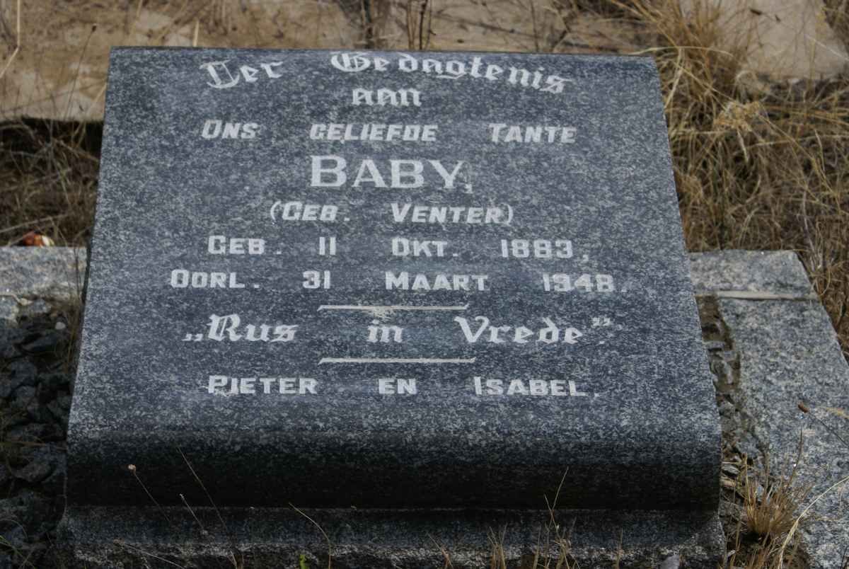 ?? Baby nee VENTER 1883-1948