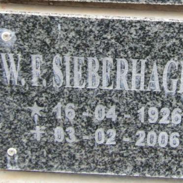 SIEBERHAGEN W.F. 1926-2006