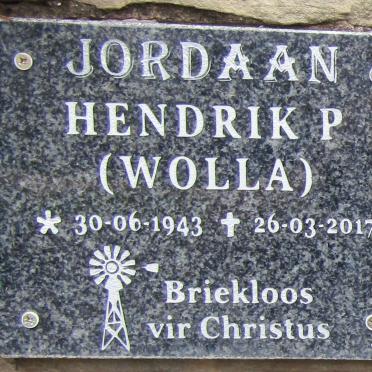 JORDAAN Hendrik P. 1943-2017