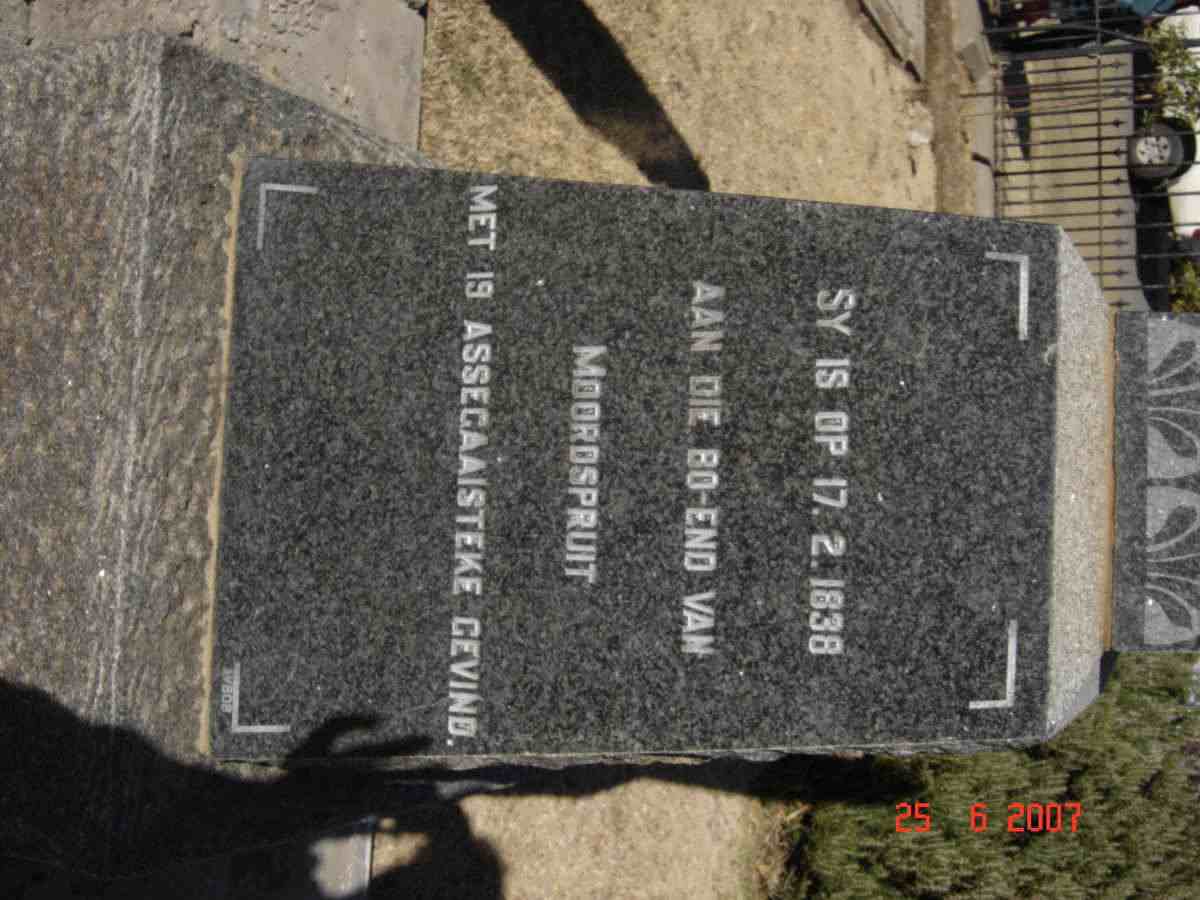 MERWE Johanna, v.d. 1826-1888