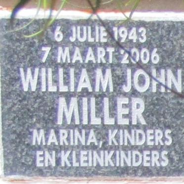 MILLER William John 1943-2006