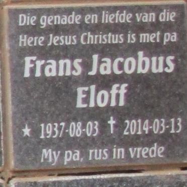 ELOFF Frans Jacobus 1937-2014