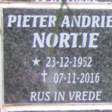 NORTJE Pieter Andries 1952-2016