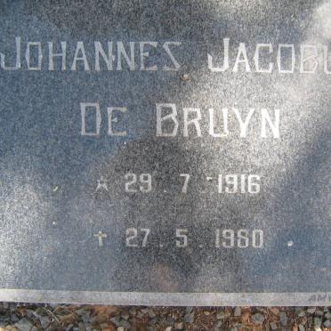 BRUYN Johannes Jacobus, de 1916-1980