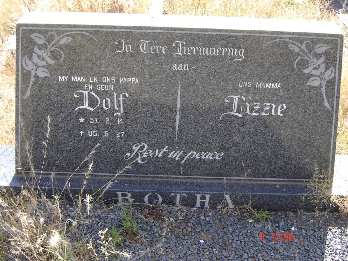 BOTHA Dolf 1937-1985 &amp; Lizzie
