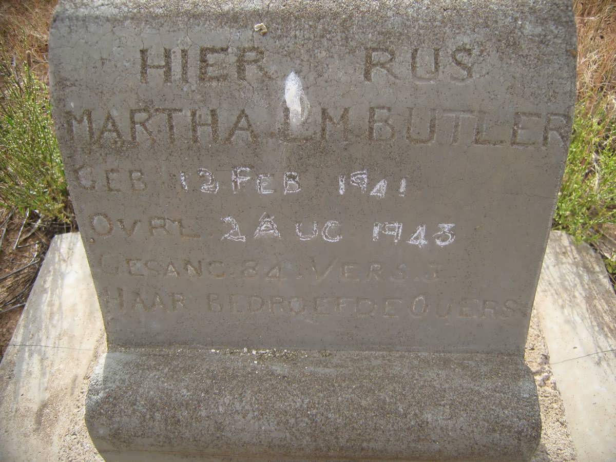 BUTLER Martha L.M. 1941-1943