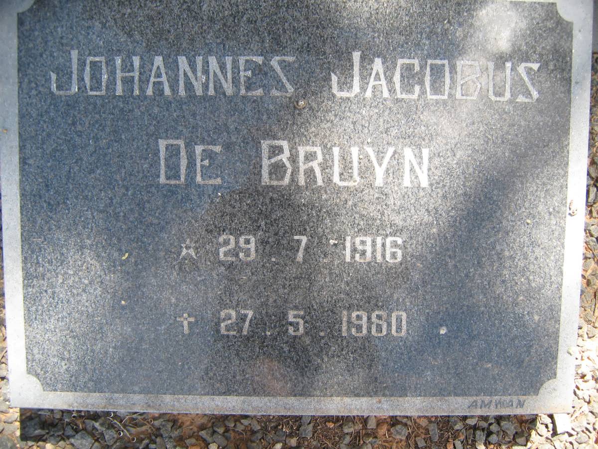 BRUYN Johannes Jacobus, de 1916-1980
