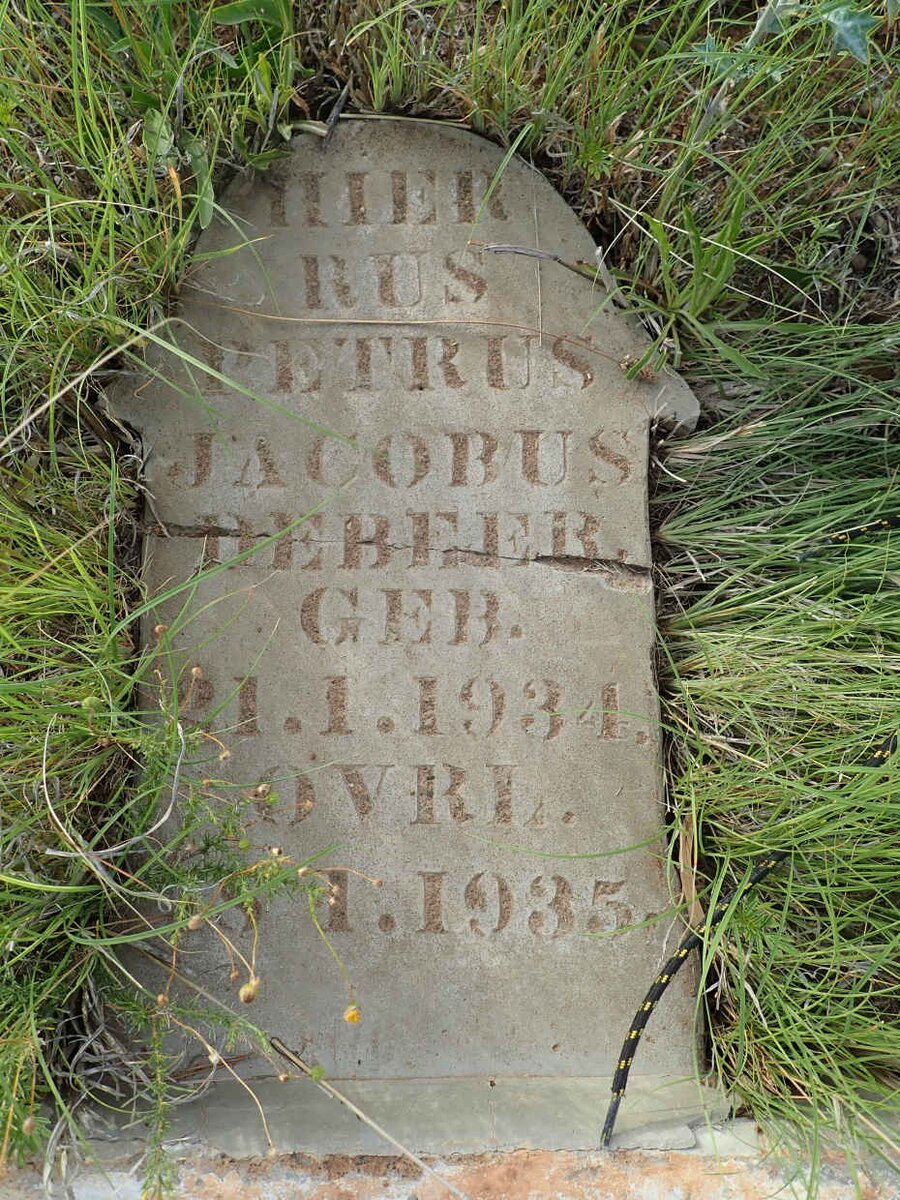 BEER Petrus Jacobus, de 1934-1935