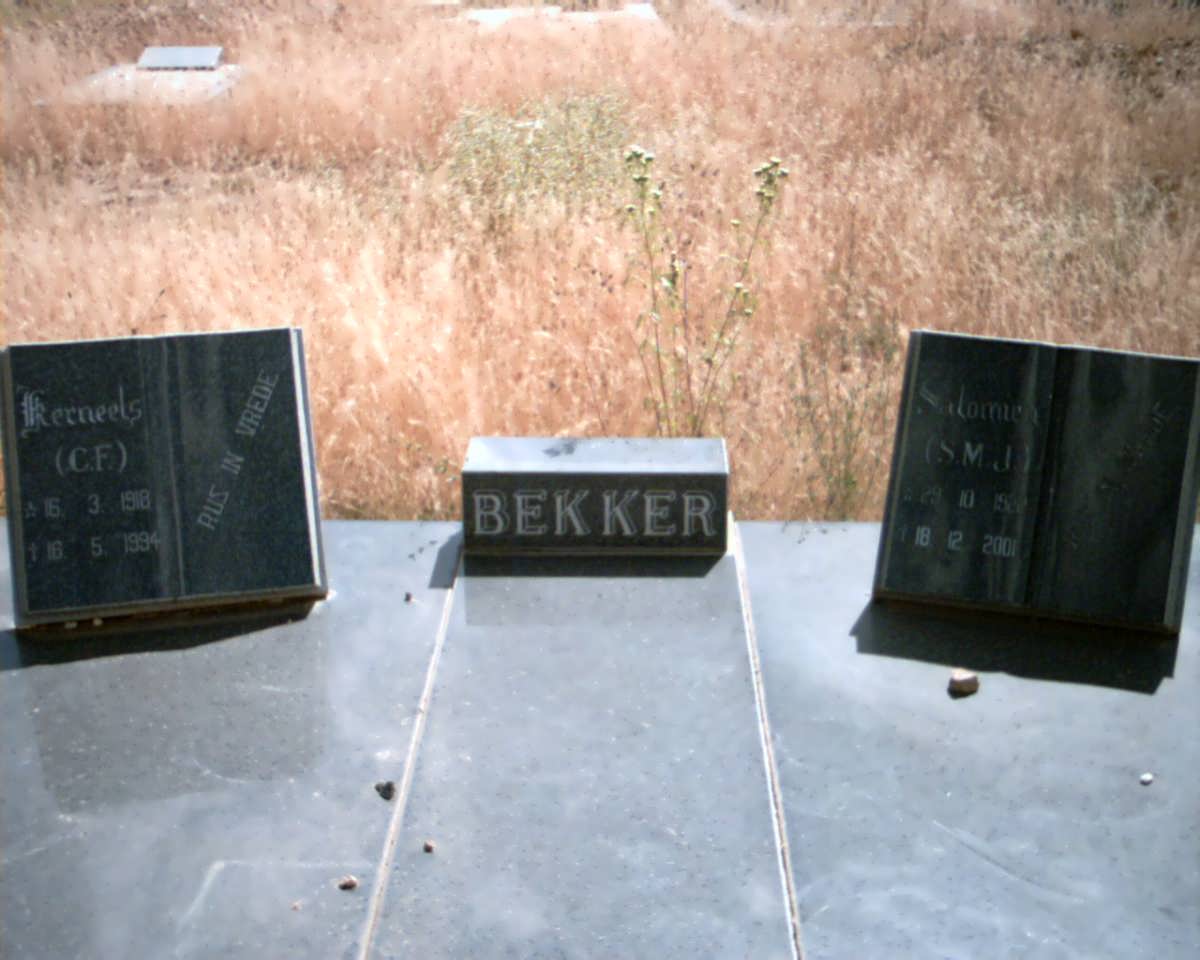 BEKKER C.F. 1918-1994 &amp; S.M.J. 1922-2001