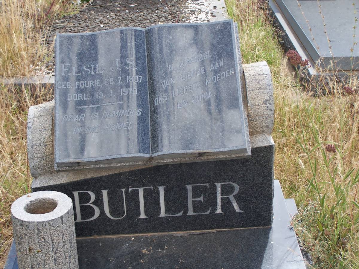 BUTLER Elsie J.S. nee FOURIE 1907-1970