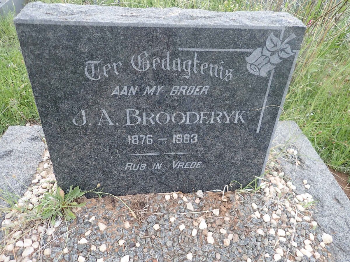 BROODERYK J.A. 1876-1963