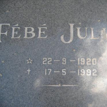 CERONIO Charles Stephen 1920-1981 &amp; Fébé Julia 1920-1992