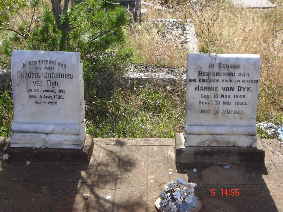 DYK Hendrik Johannes, van 1843-1938 &amp; Hannie 1848-1933