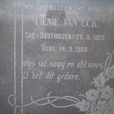 ECK Fienie, van nee OOSTHUIZEN 1922-1955