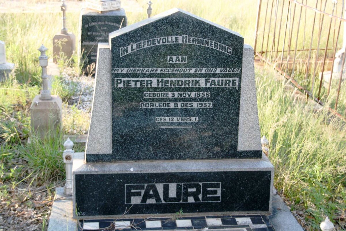 FAURE Pieter Hendrik 1858-1937