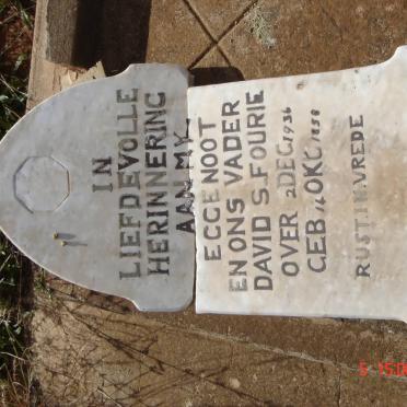 FOURIE David S. 1858-1936