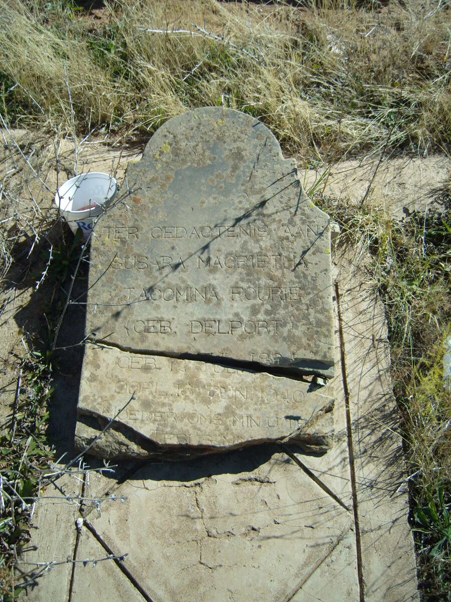 FOURIE Susara Magrietha Jacomina nee DELPORT 1884-1940