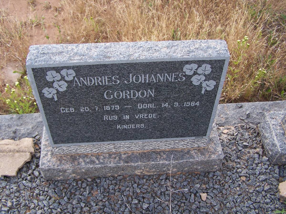 GORDON Andries Johannes 1879-1964