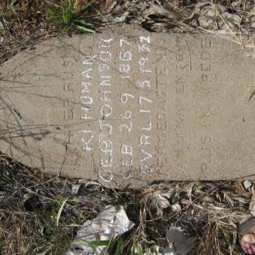 HUMAN K.I. nee JOHNSON 1867-1932