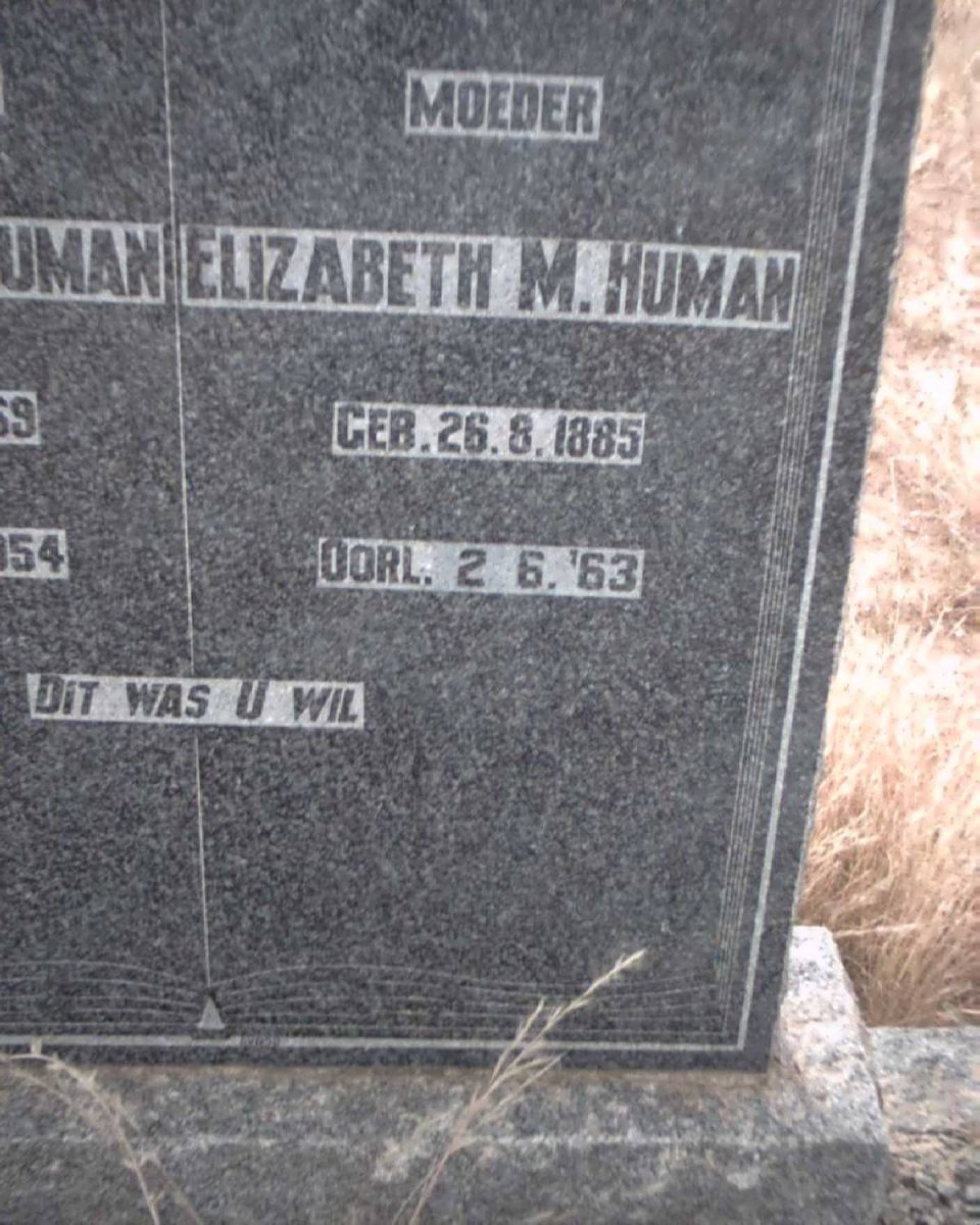 HUMAN Elizabeth M. 1885-1963