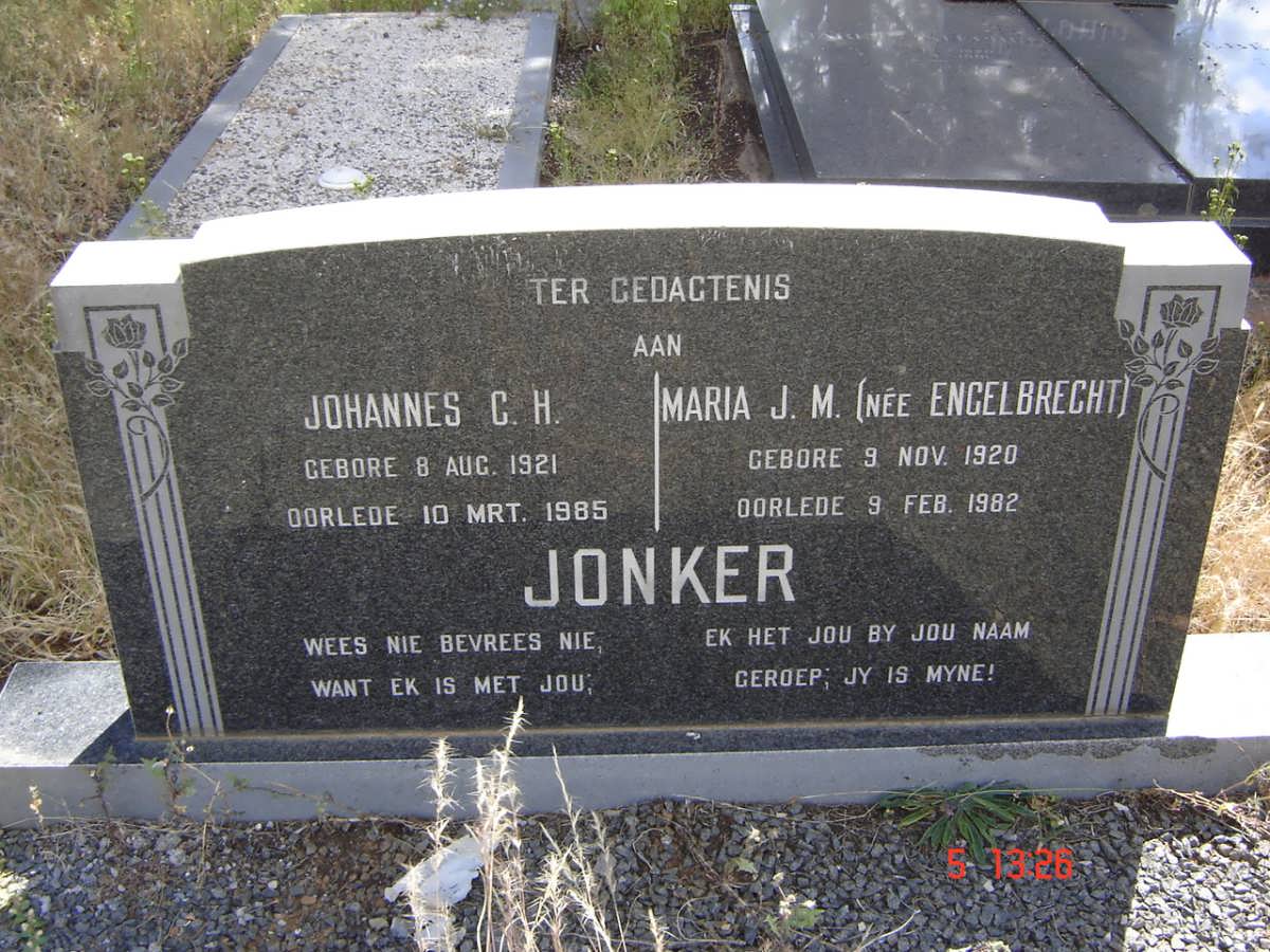 JONKER Johannes C.H. 1921-1985 &amp; Maria J.M. ENGELBRECHT 1920-1982