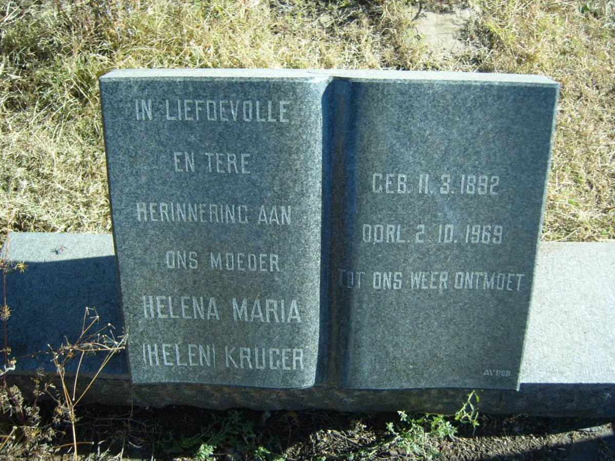 KRUGER Helena Maria 1892-1969