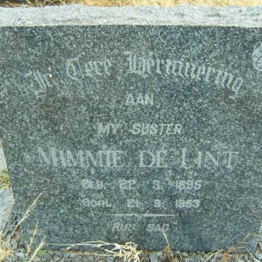 LINT Mimmie, de 1895-1953