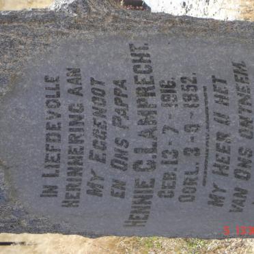 LAMPRECHT Hennie G.L. 1916-1952