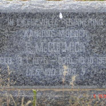 McCORMICK E. 1876-1958