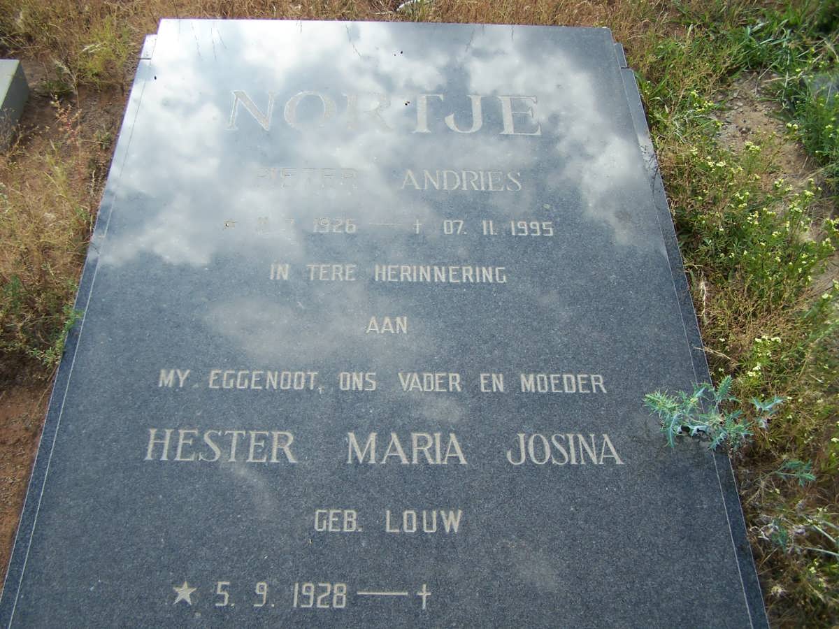 NORTJE Pieter Andries 1926-1995 &amp; Hester Maria Josina LOUW 1928-