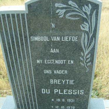 PLESSIS Breytie, du 1931-1978