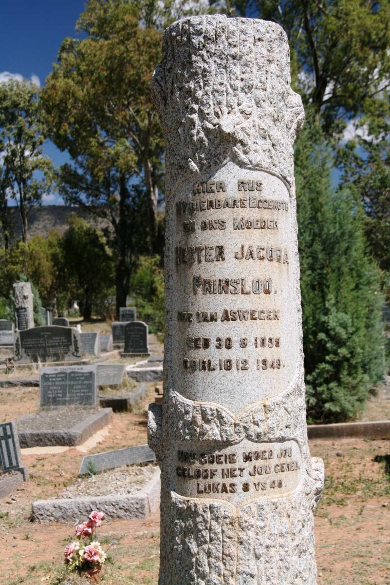 PRINSLOO Hester Jacoba nee VAN ASWEGEN 1899-1948