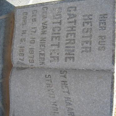 POTGIETER Hester Catherine nee van NIEKERK 1879-1967