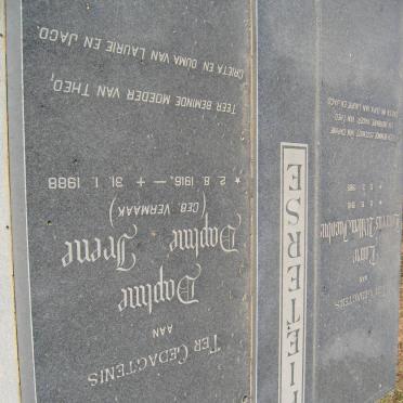 PIETERSE Lourens Willem Jacobus 1910-1985 &amp; Daphne Irene VERMAAK 1916-1988