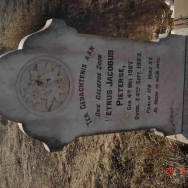 PIETERSE Petrus Jacobus 1907-1923