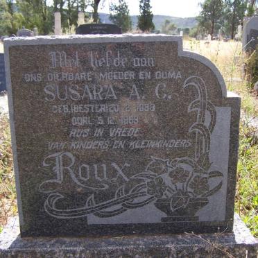 ROUX Susara A.C. nee BESTER 1888-1963