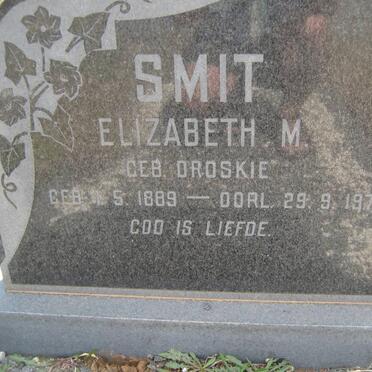 SMIT Elizabeth M. nee DROSKIE 1889-1972