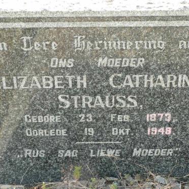STRAUSS Elizabeth Catharina 1873-1948