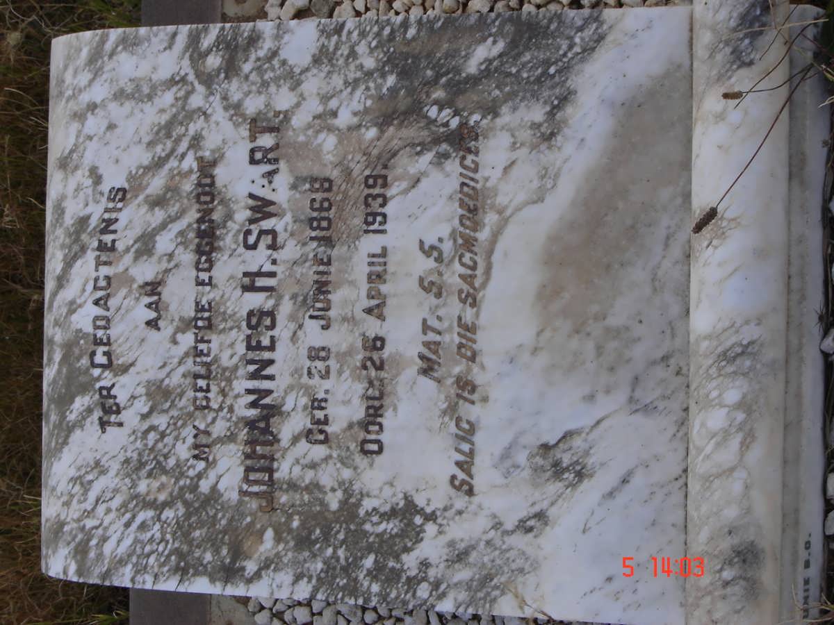 SWART Johannes H. 1868-1939