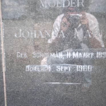 TOIT Philip Swanepoel, du 1894-1964 &amp; Johanna Maria SCHOEMAN 1898-1968