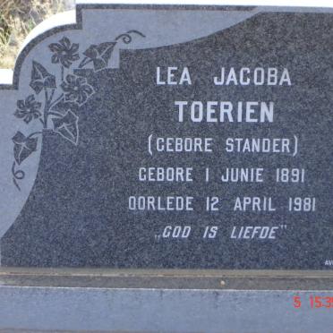 TOERIEN Lea Jacoba nee STANDER 1891-1981