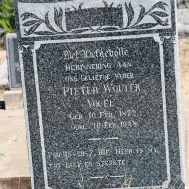 VOGEL Pieter Wouter 1872-1948