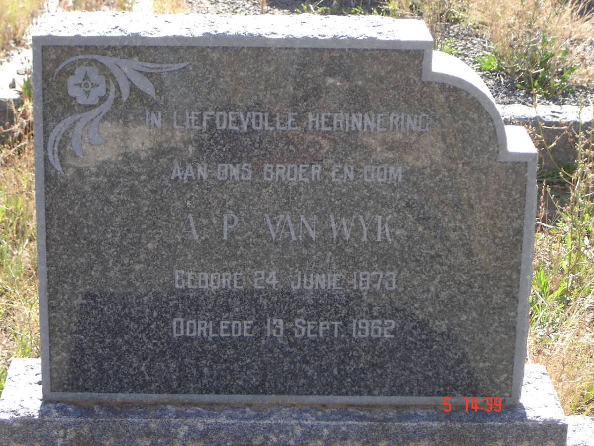 WYK A.P., van 1873-1962
