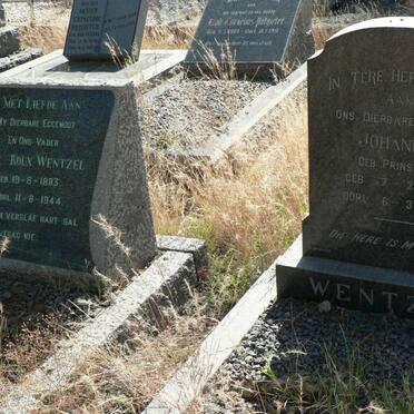 WENTZEL Paul Roux 1883-1944 &amp; Johanna PRINSLOO 1888-1967