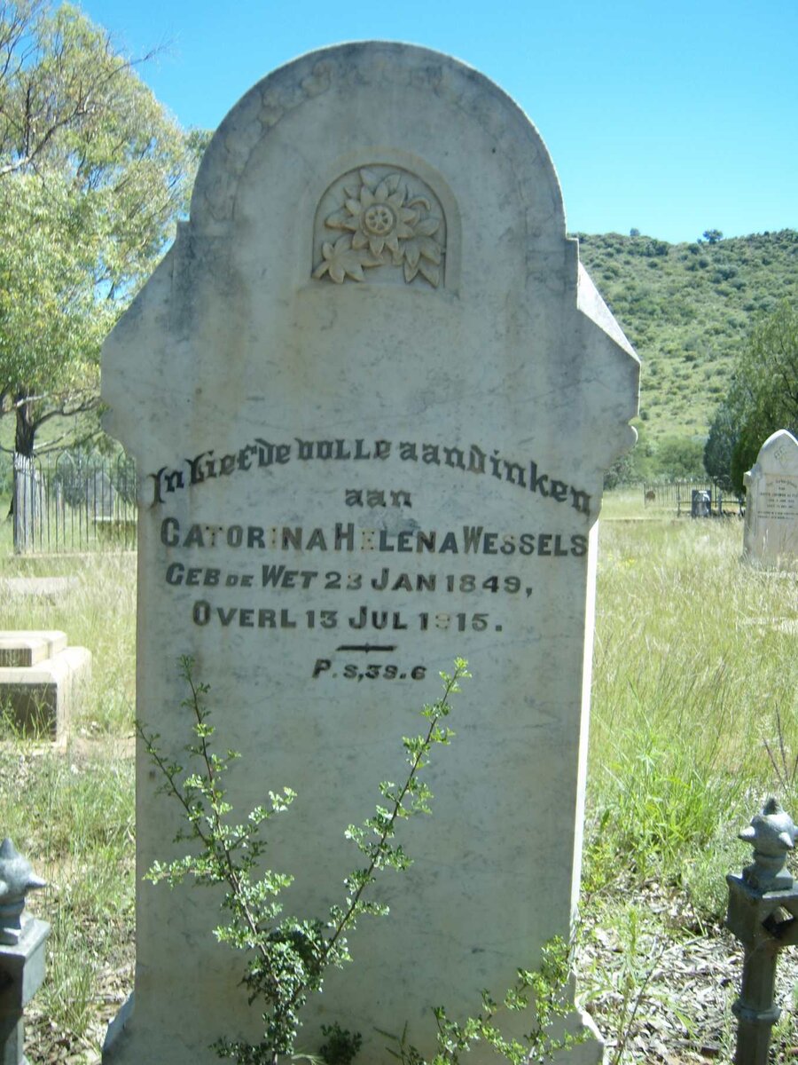WESSELS Catorina Helena nee DE WET 1849-1915