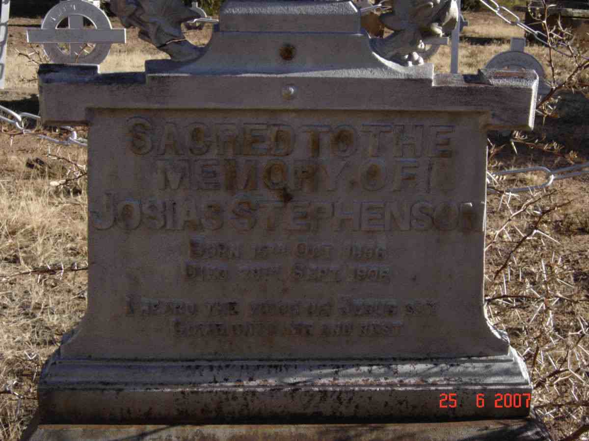 STEPHENSON Josias 1856-1906