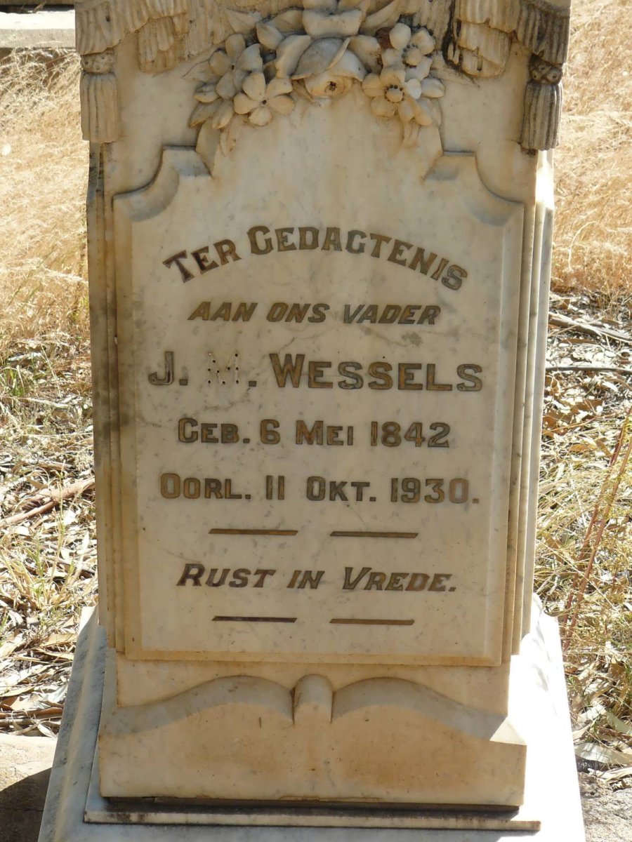 WESSELS J.M. 1842-1930