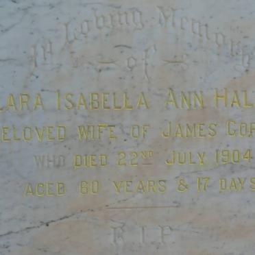 GORMAN Clara Isabella Ann nee HALLATT -1904